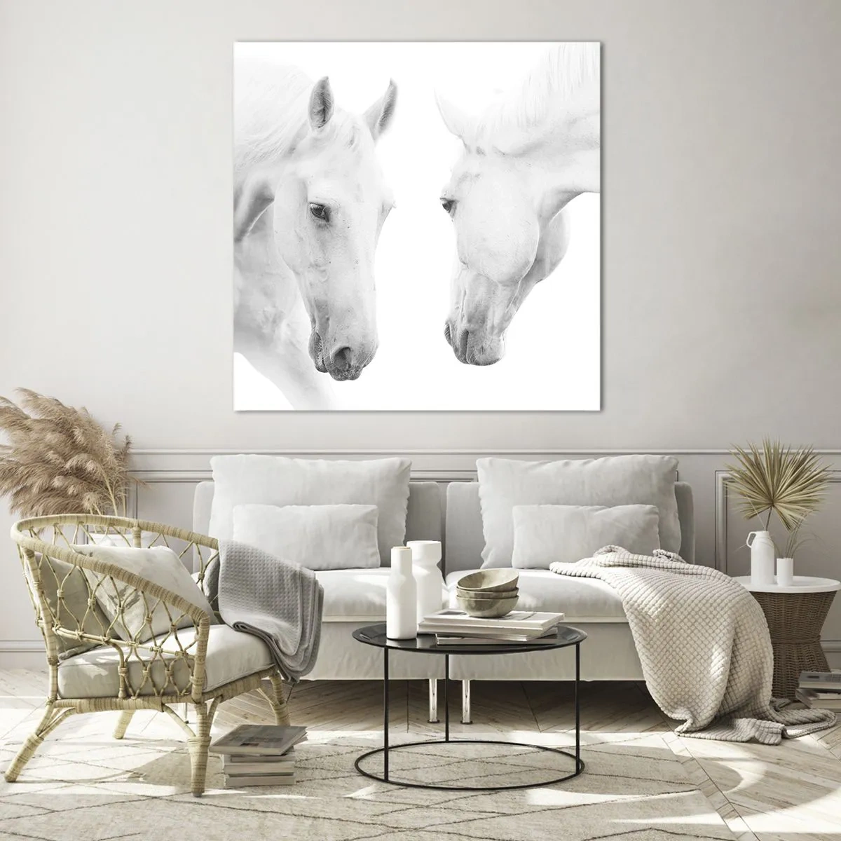 Obraz na szkle - Czy to jest przyjaźń…? - 70x70 cm