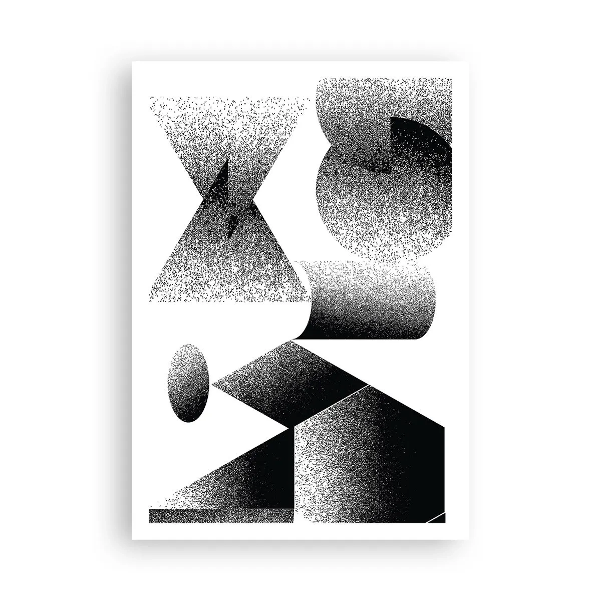 Plakat - Kąty i owale - 70x100 cm