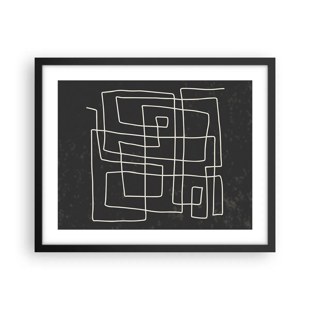 Plakat w czarnej ramie - Nie taki prosty - 50x40 cm
