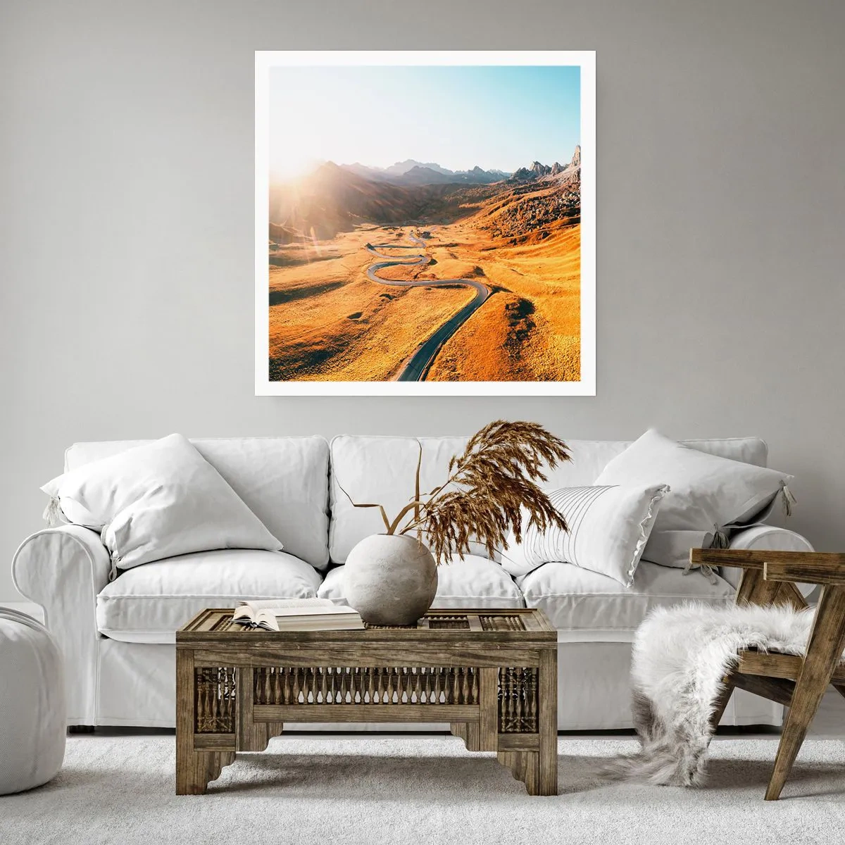 Plakat - W złotej dolinie - 40x40 cm