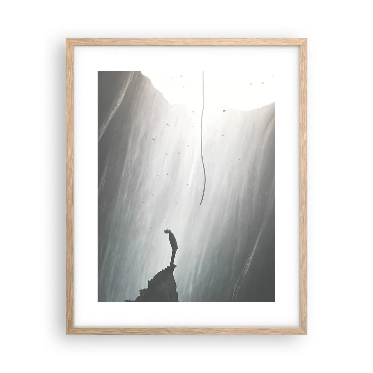 Plakat w ramie jasny dąb - Zawsze jest jakieś wyjście - 40x50 cm