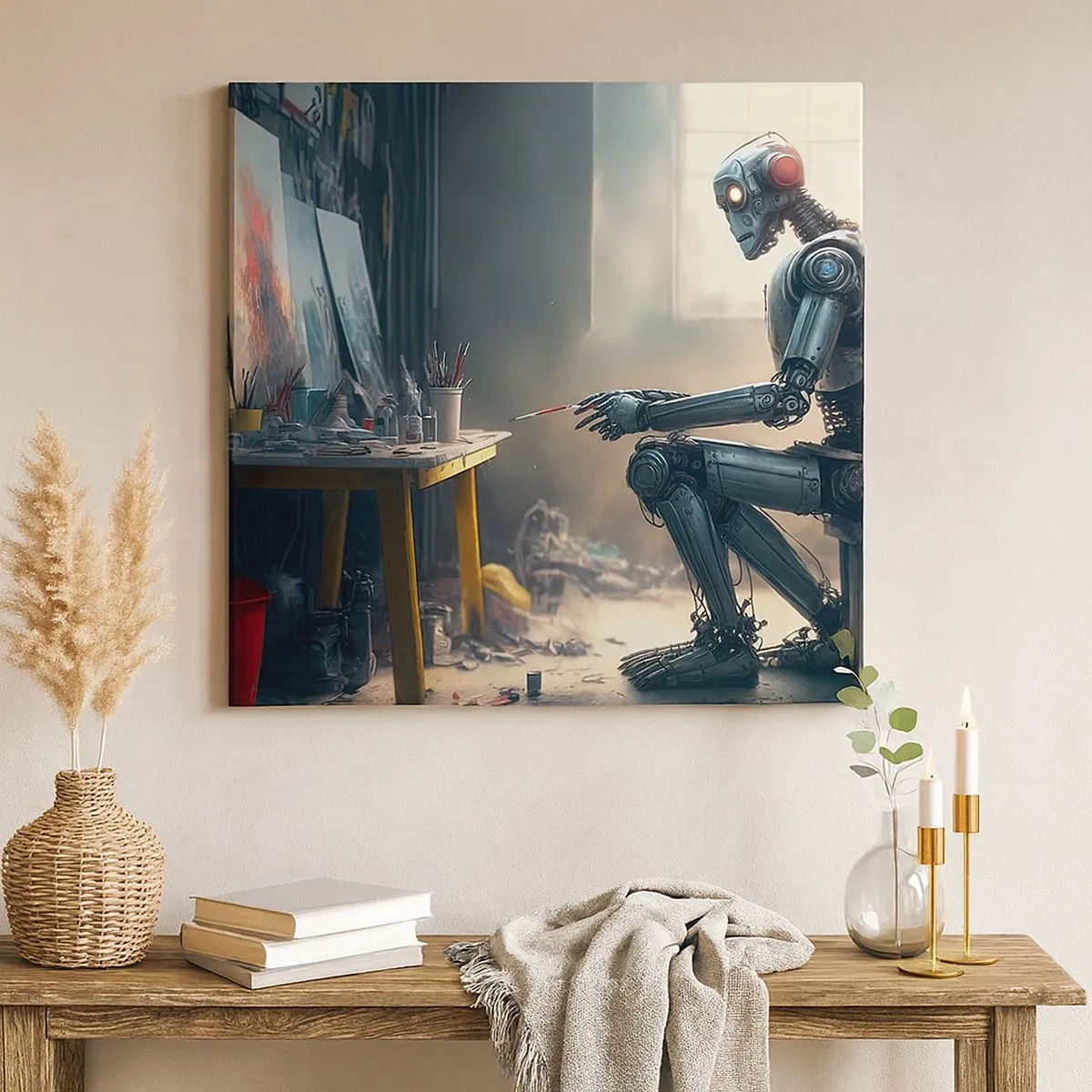 Obraz na płótnie - Akt kreacji - 30x30 cm