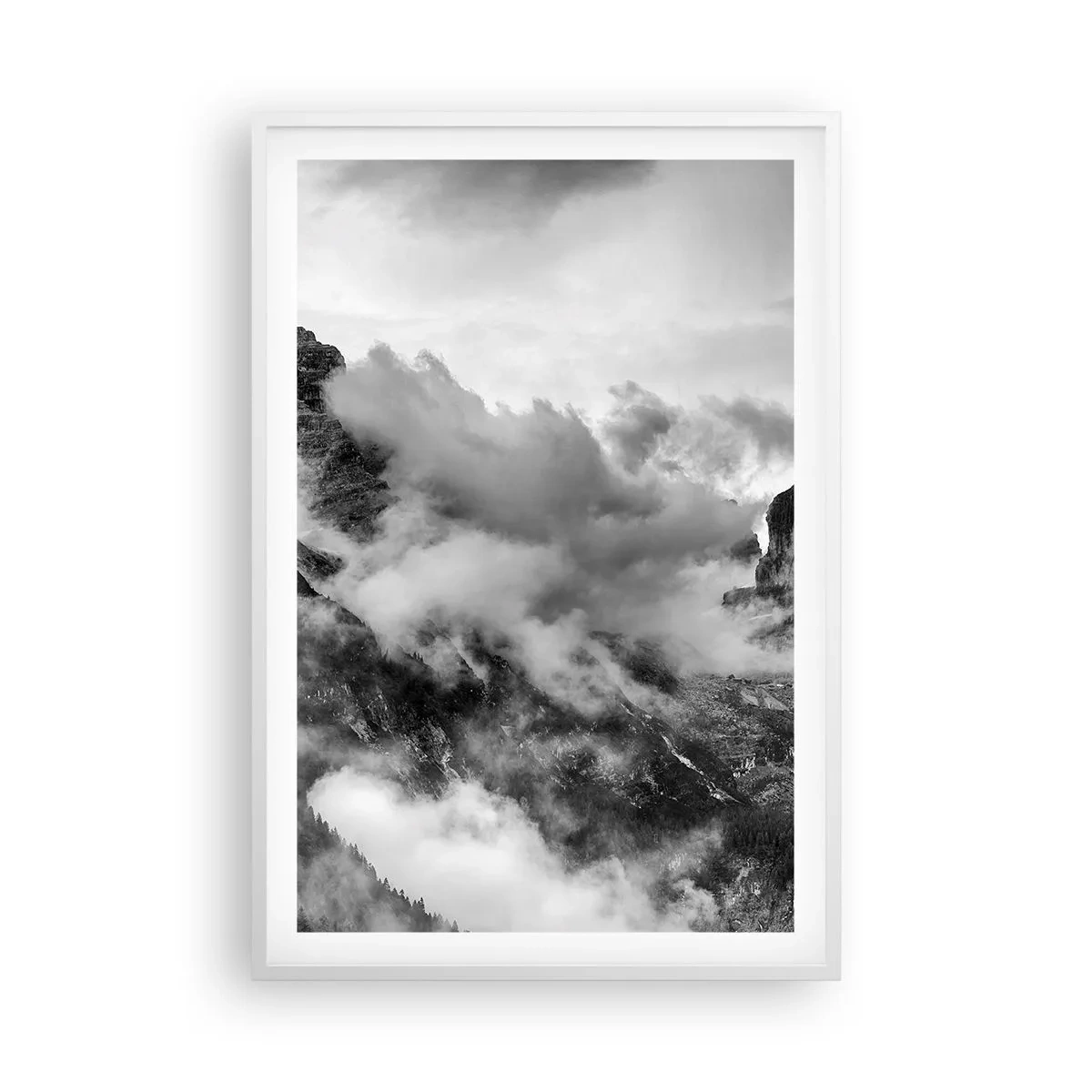 Plakat w białej ramie - Piękne i okrutne - 61x91 cm