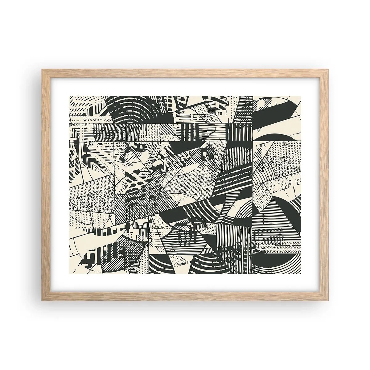 Plakat w ramie jasny dąb - Dynamika współczesności - 50x40 cm