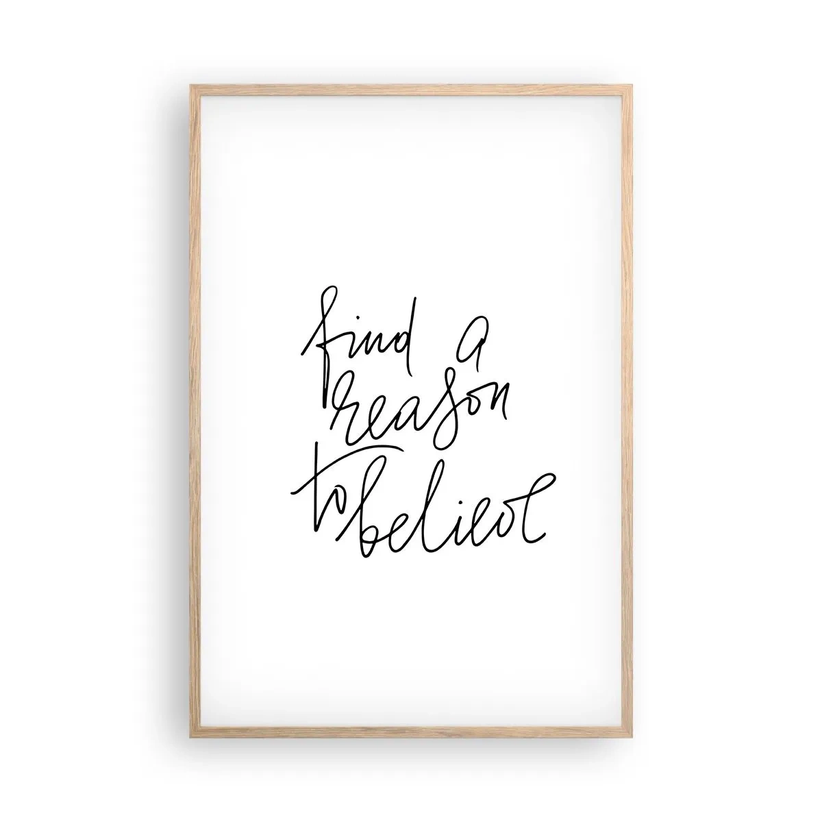 Plakat w ramie jasny dąb - To możliwe - 61x91 cm