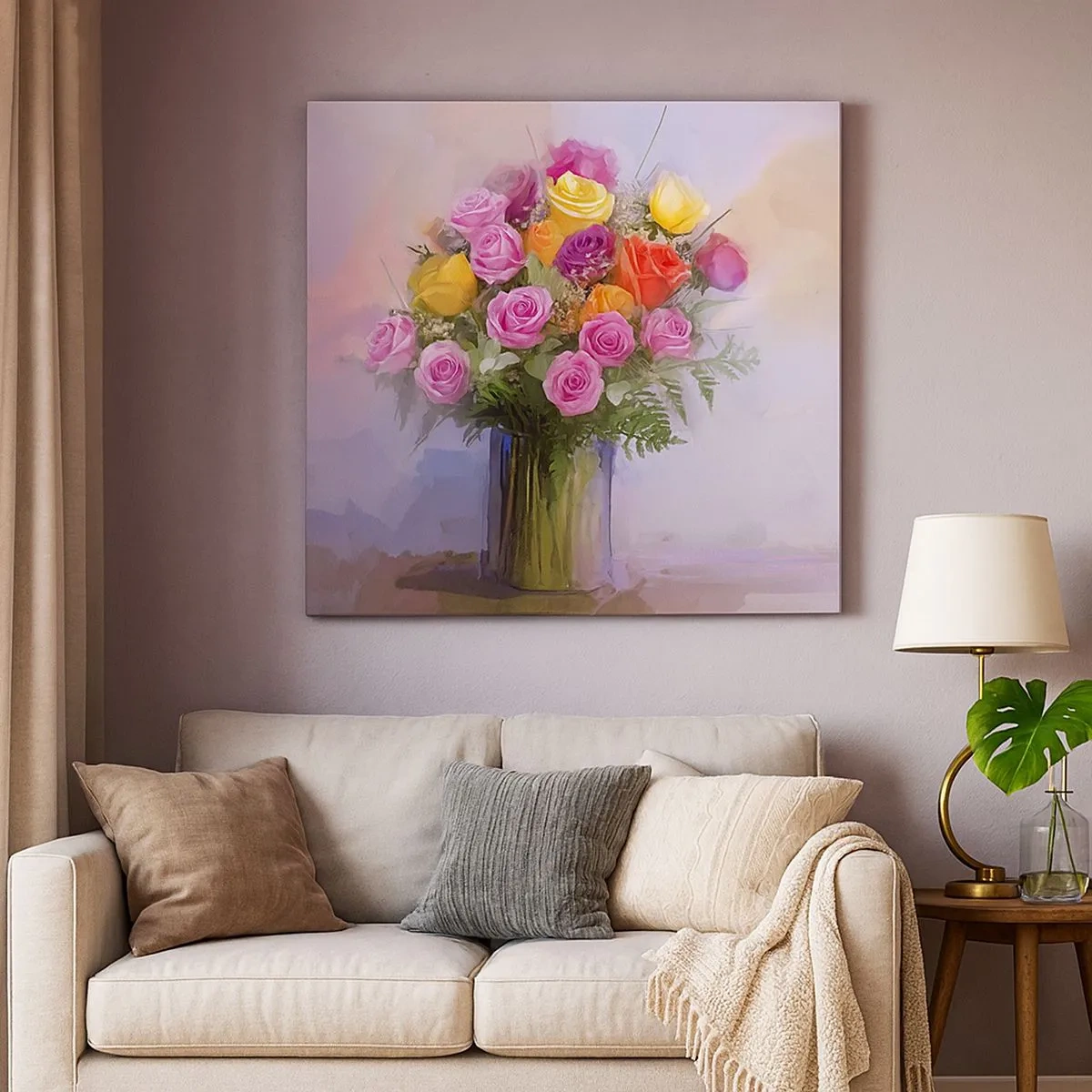 Obraz na płótnie - Zatrzymane piękno - 30x30 cm