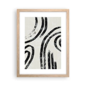 Plakat w ramie jasny dąb - W pół zatrzymany - 30x40 cm
