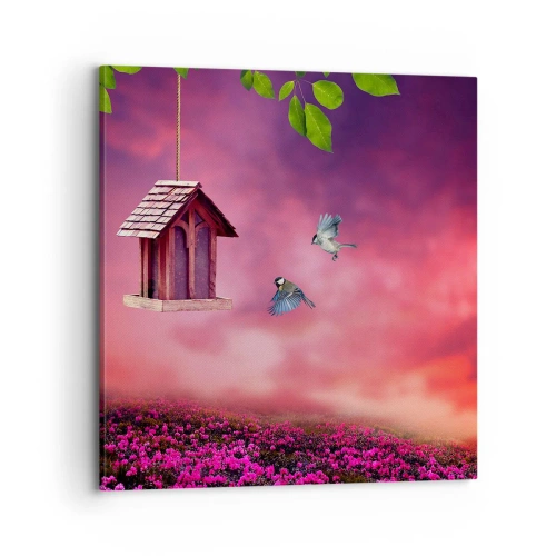 Obraz na płótnie - Zaproszenie na kolację - 70x70 cm