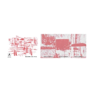Fototapeta Próbka Premium Canvas - Czerwone miasto - Abstrakcja, Grafika, Malarstwo - 100x30 cm