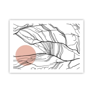 Plakat - W sieci gałązek - 70x50 cm