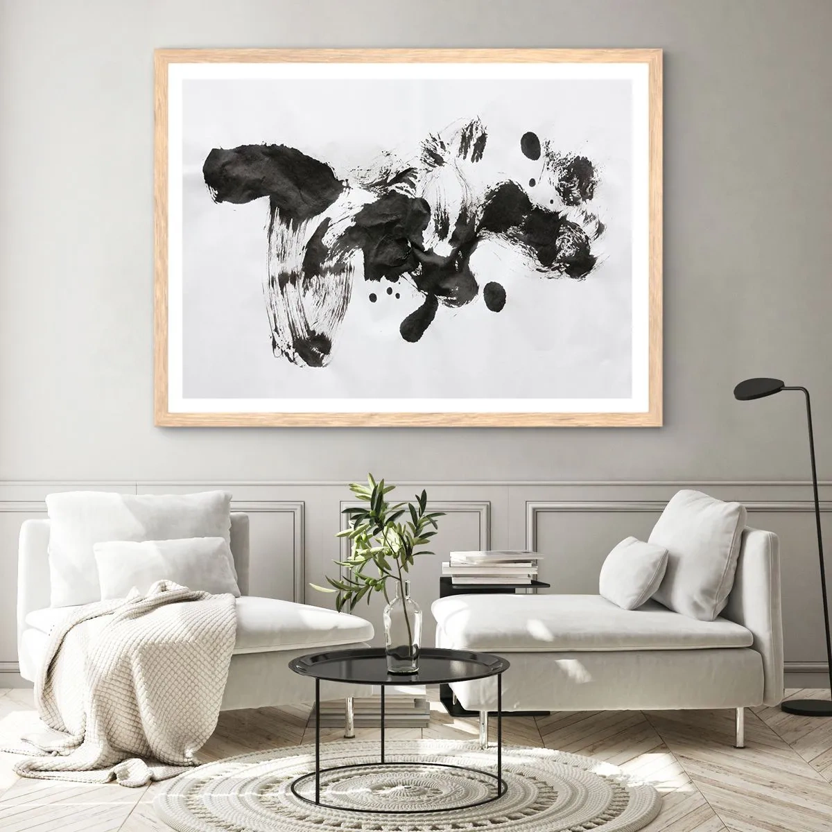 Plakat w ramie jasny dąb - W szaleństwie metoda? - 91x61 cm