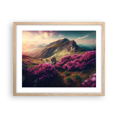 Plakat w ramie jasny dąb - Lato w górach - 50x40 cm