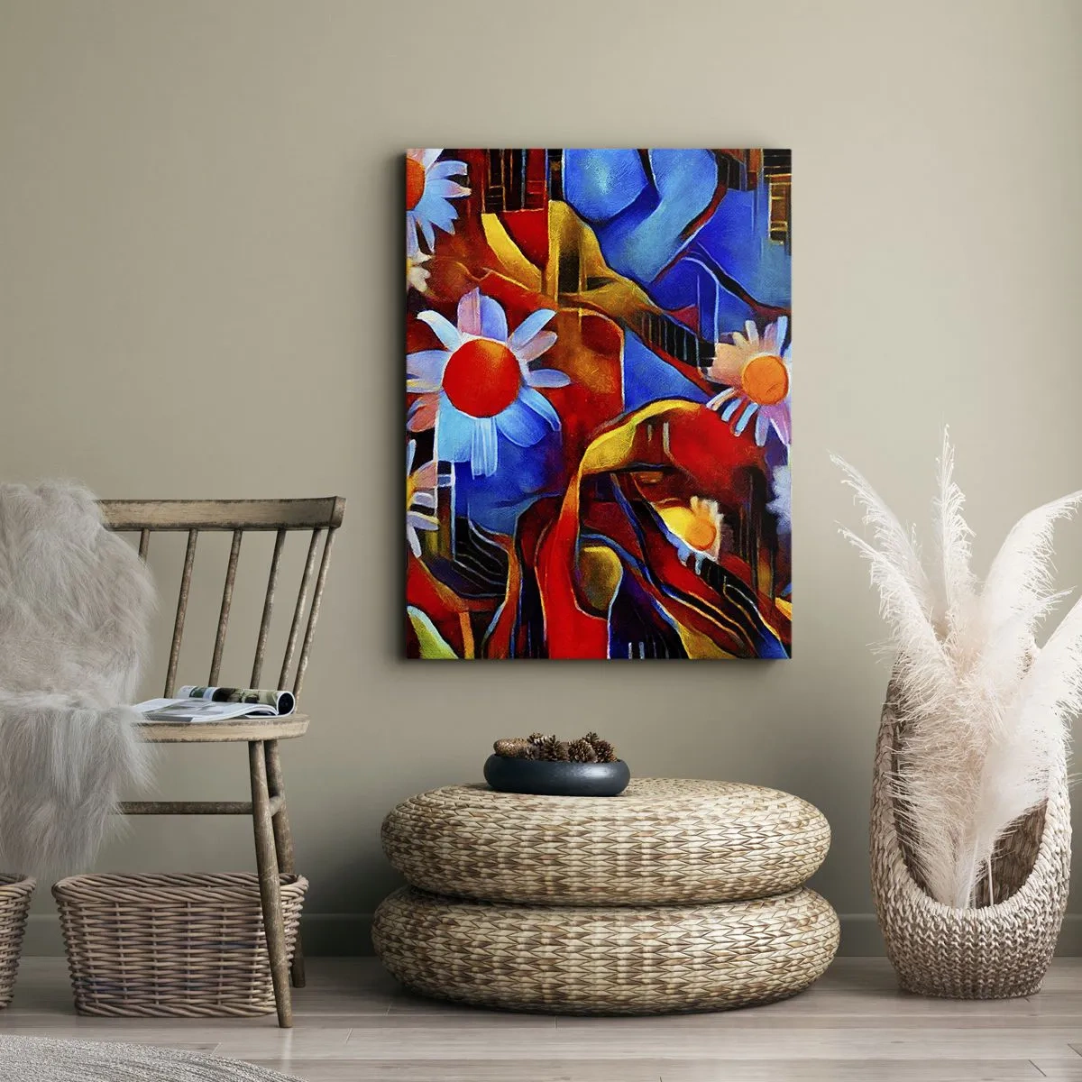 Obraz na płótnie - Kolory życia - 65x120 cm