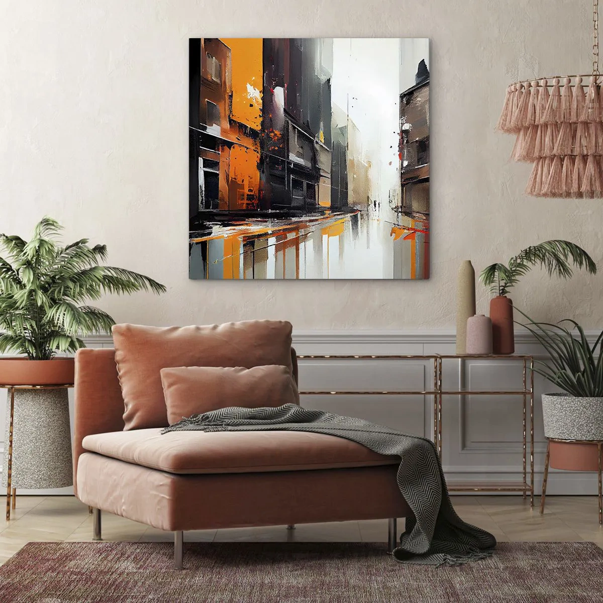 Obraz na płótnie - Deszczowy dzień - 50x50 cm