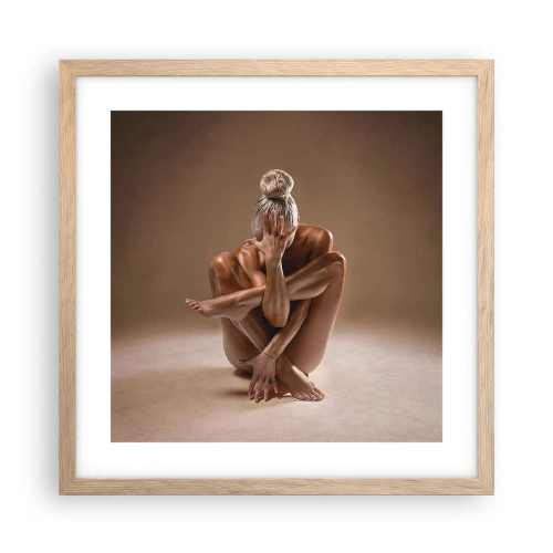 Plakat w ramie jasny dąb - Jedność ciała i ducha - 40x40 cm