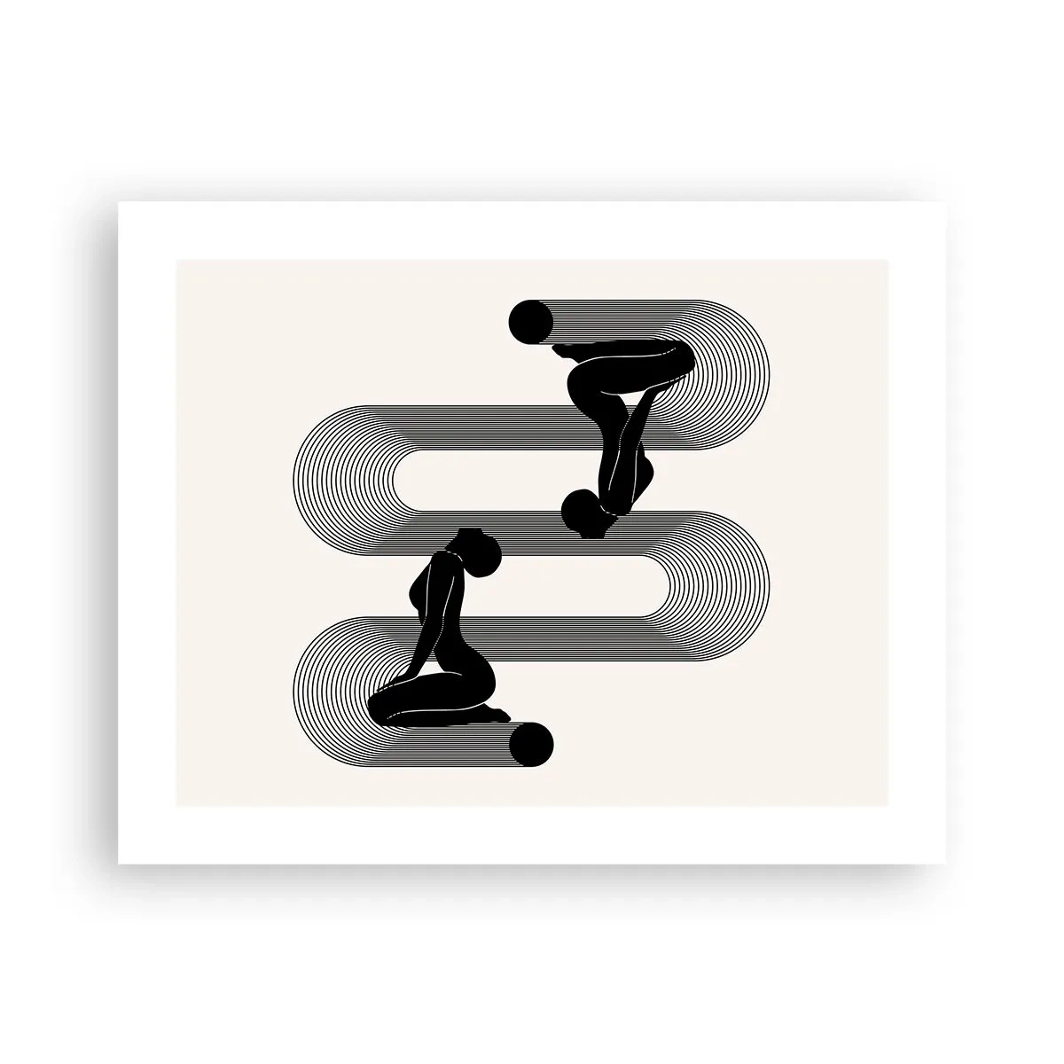 Plakat - Zmysłowa symetria - 50x40 cm