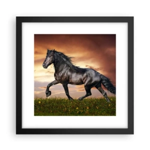 Plakat w czarnej ramie - Czarny książę - 30x30 cm