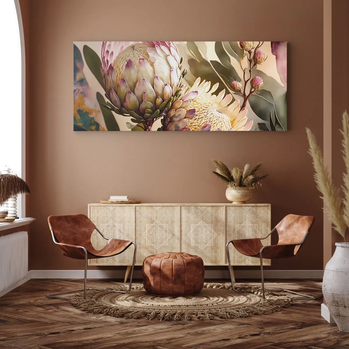 Obraz na płótnie - Czule objęte - 100x40 cm