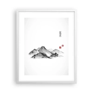 Plakat w białej ramie - Za dalą dal - 40x50 cm