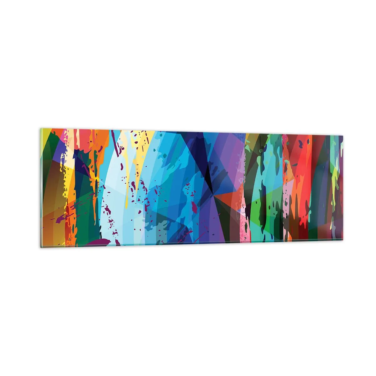 Obraz na szkle - Kolorowy zawrót głowy - 90x30 cm