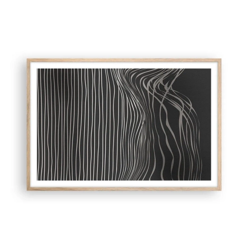 Plakat w ramie jasny dąb - Rytm i akcent - 91x61 cm