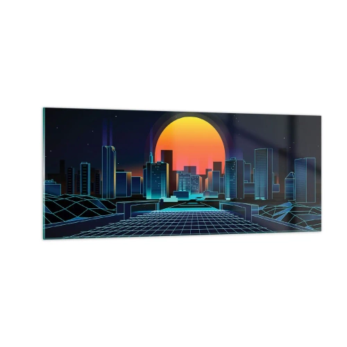 Obraz na szkle - Wciąż chcesz do realu? - 100x40 cm