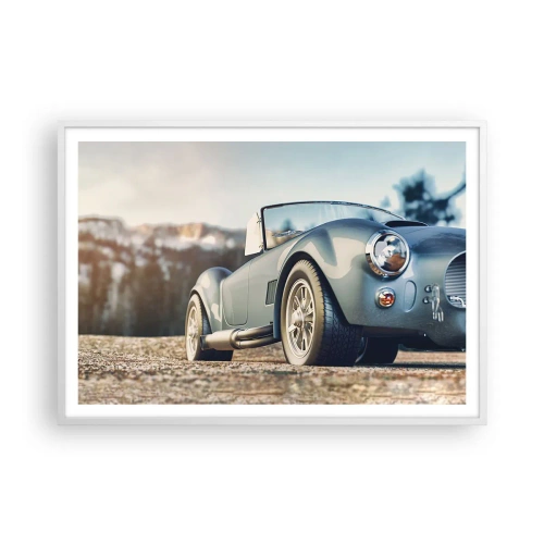 Plakat w białej ramie - Bo liczy się styl - 100x70 cm