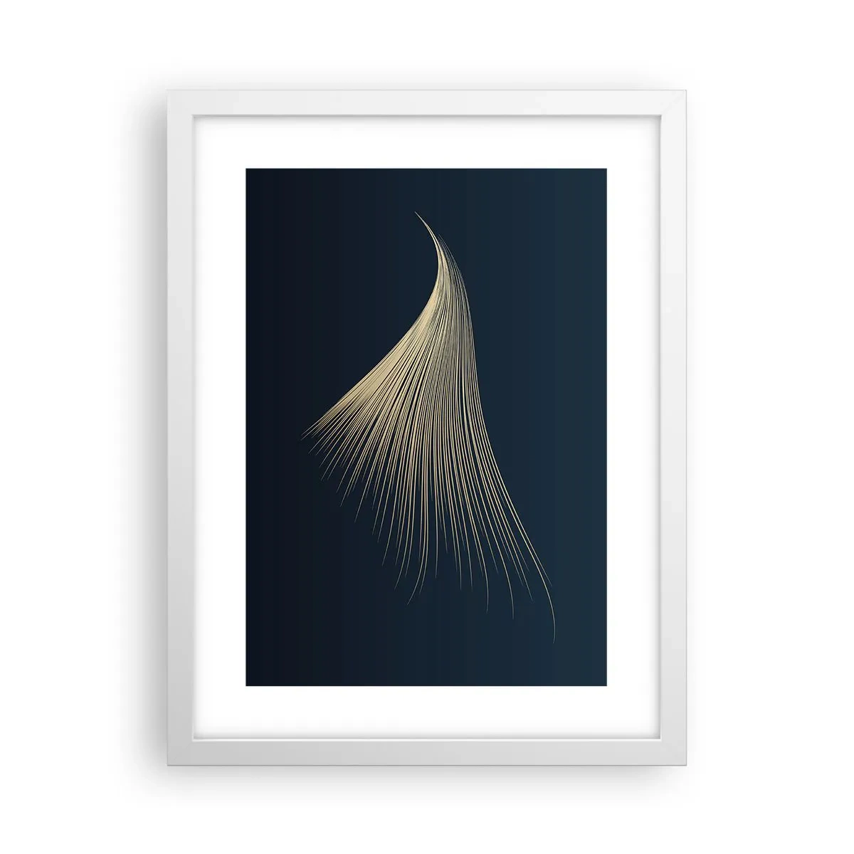 Plakat w białej ramie - Jak anioła włos - 30x40 cm