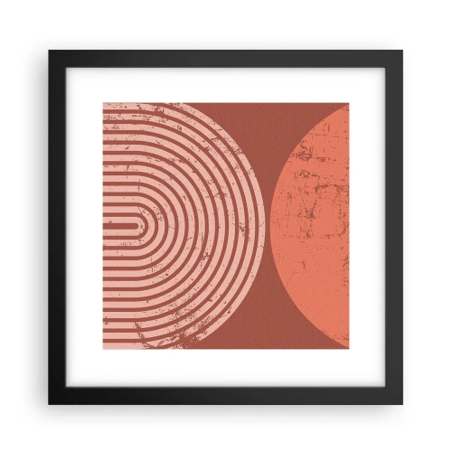 Plakat w czarnej ramie - Bliska relacja - 30x30 cm