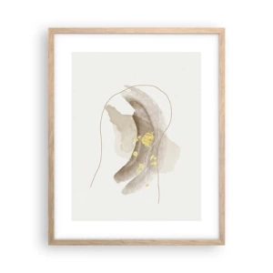 Plakat w ramie jasny dąb - Napotkane w przestrzeni - 40x50 cm