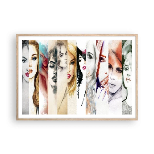 Plakat w ramie jasny dąb - I zawsze to TY - 100x70 cm