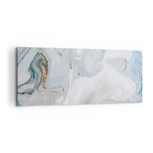 Obraz na płótnie - Biel wypiętrzona - 100x40 cm