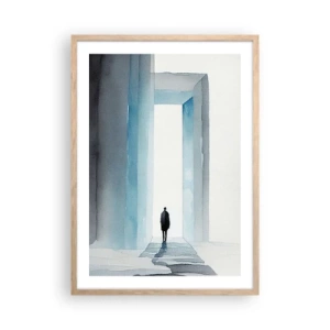 Plakat w ramie jasny dąb - Żyj bez ograniczeń - 50x70 cm