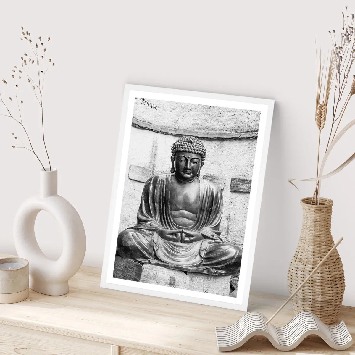 Plakat w białej ramie - U źródeł spokoju - 50x70 cm