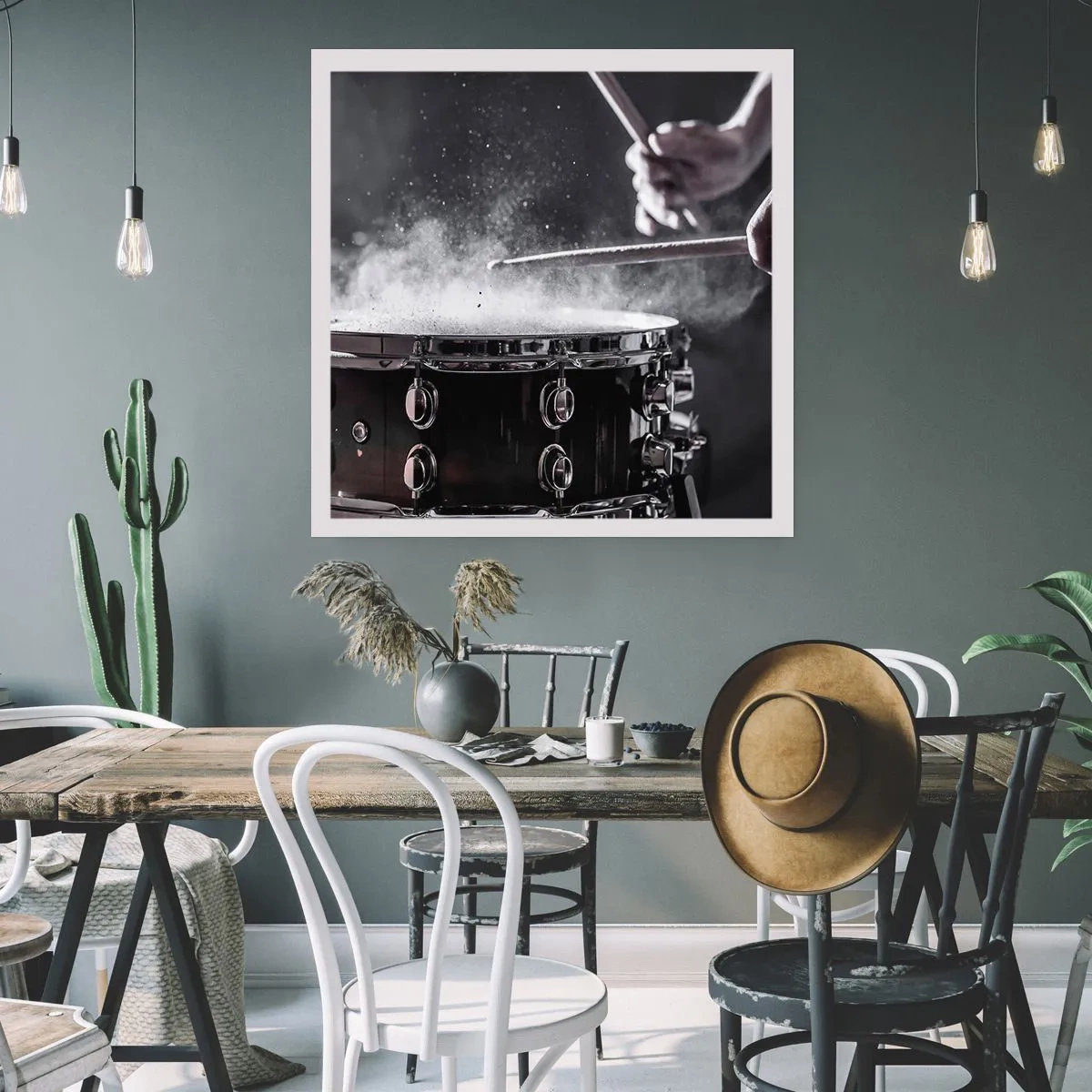 Plakat - Puls muzyki - 60x60 cm