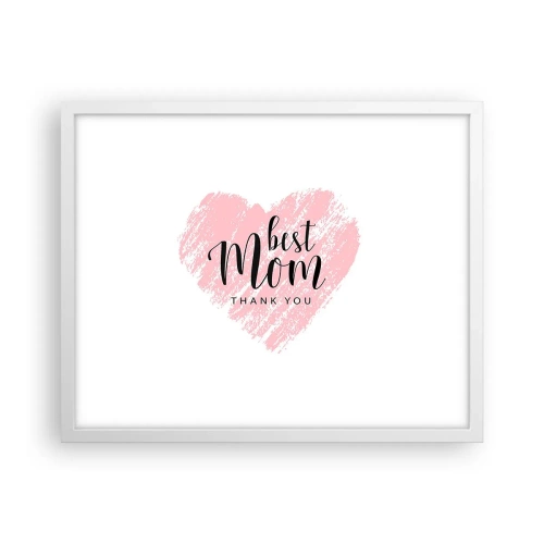 Plakat w białej ramie - Zawsze odpowiedni moment - 50x40 cm