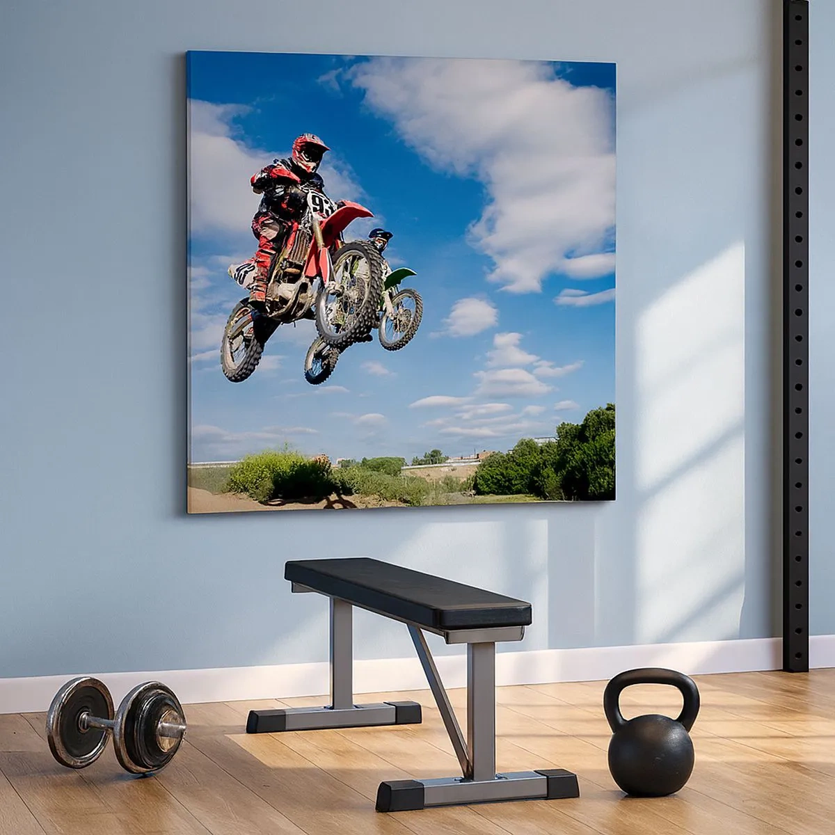 Obraz na płótnie - Podniebny skok - 30x30 cm