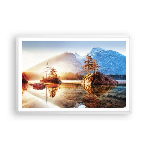 Plakat w białej ramie - Natura w nowym świetle - 91x61 cm