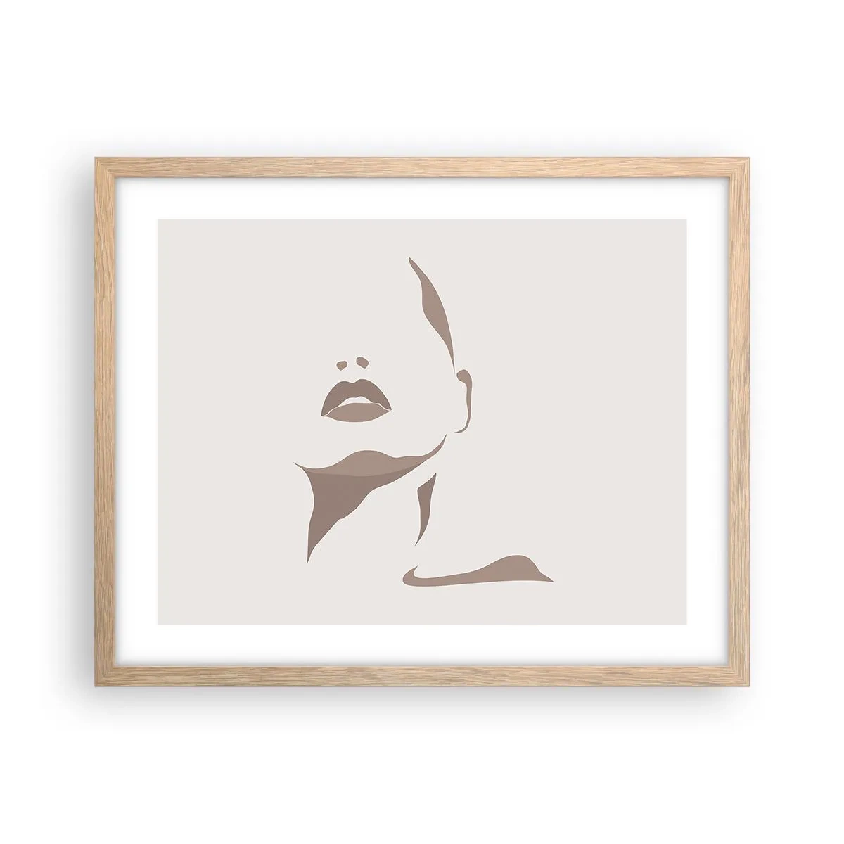 Plakat w ramie jasny dąb - Stworzona ze światła i cienia - 50x40 cm