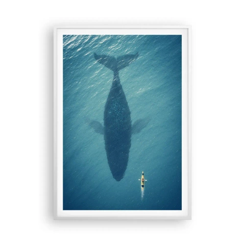 Plakat w białej ramie - Spotkanie na oceanie - 70x100 cm