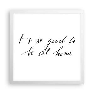 Plakat w białej ramie - Cała prawda - 40x40 cm