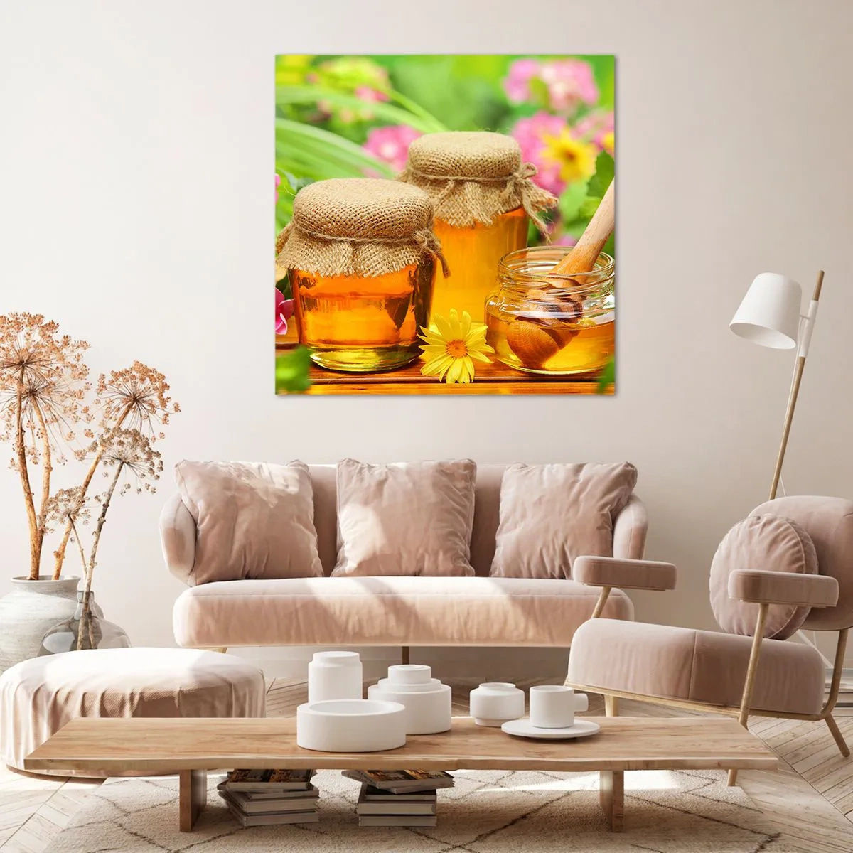 Obraz na płótnie - Słodko i kwiatowo - 50x50 cm