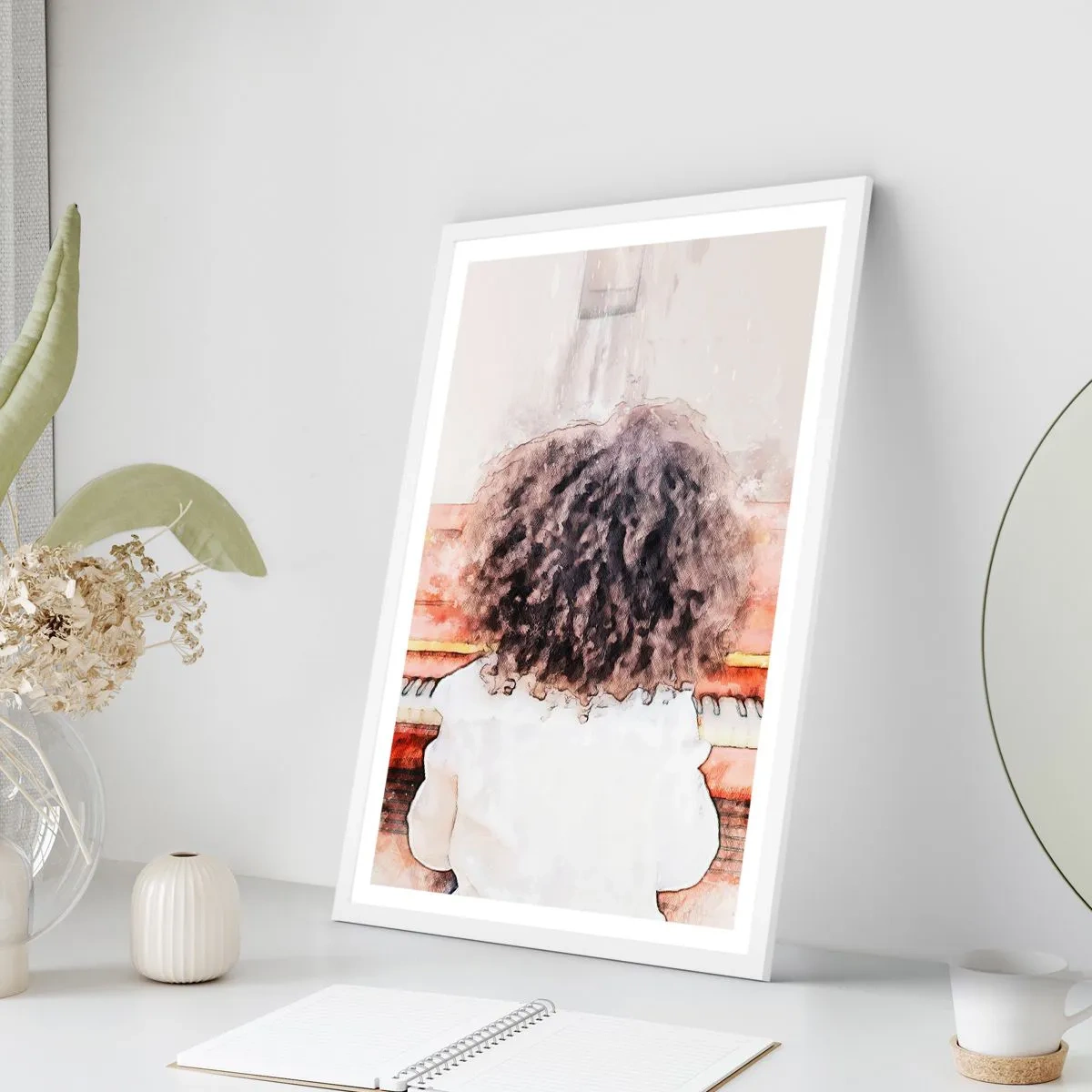 Plakat w białej ramie - W nowym świecie - 70x100 cm