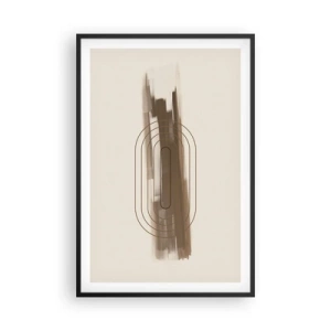 Plakat w czarnej ramie - Powiew szarości - 61x91 cm