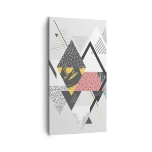 Obraz na płótnie - Wariacja na trójkąt i romb - 55x100 cm