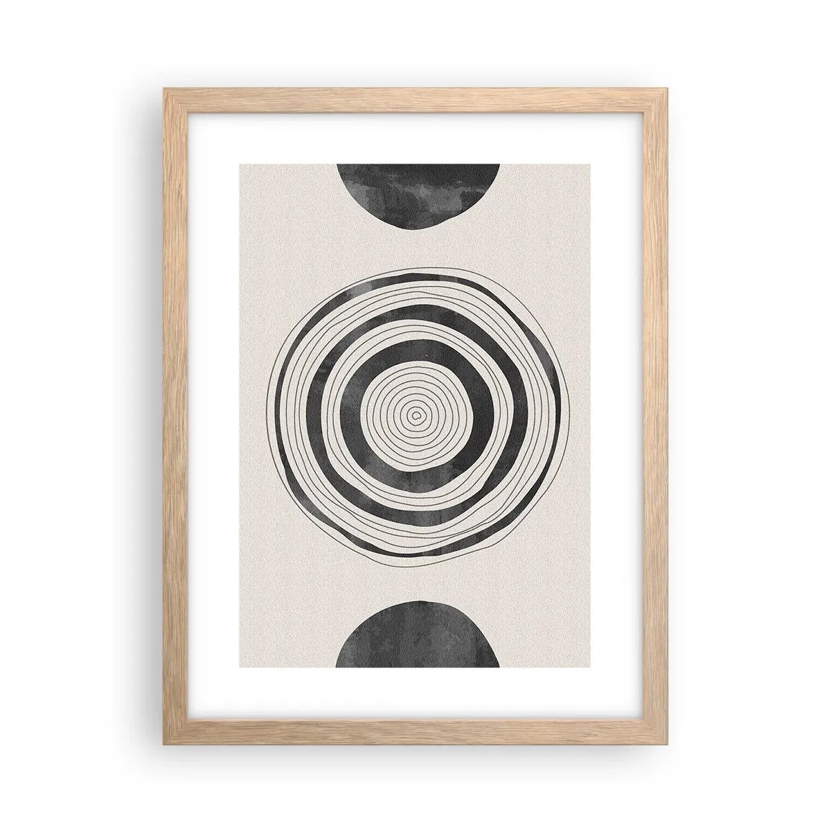 Plakat w ramie jasny dąb - Ważne to co pomiędzy - 30x40 cm