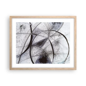 Plakat w ramie jasny dąb - Futurystyczna fantazja - 50x40 cm