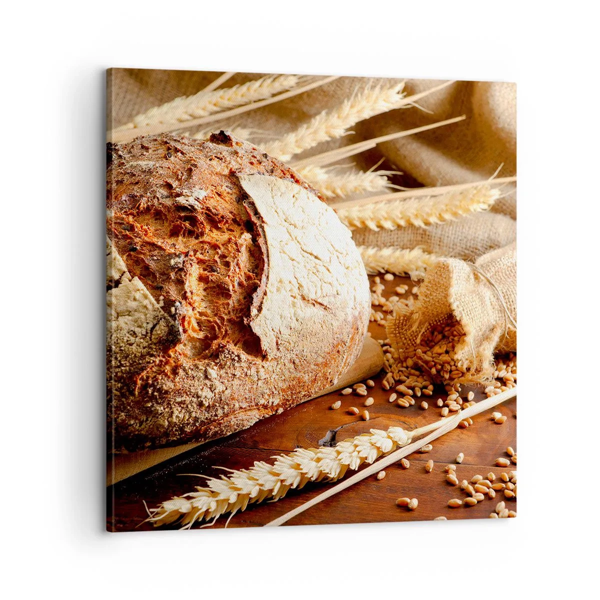 Obraz na płótnie - Apetyczny, wonny, chrupiący - 60x60 cm