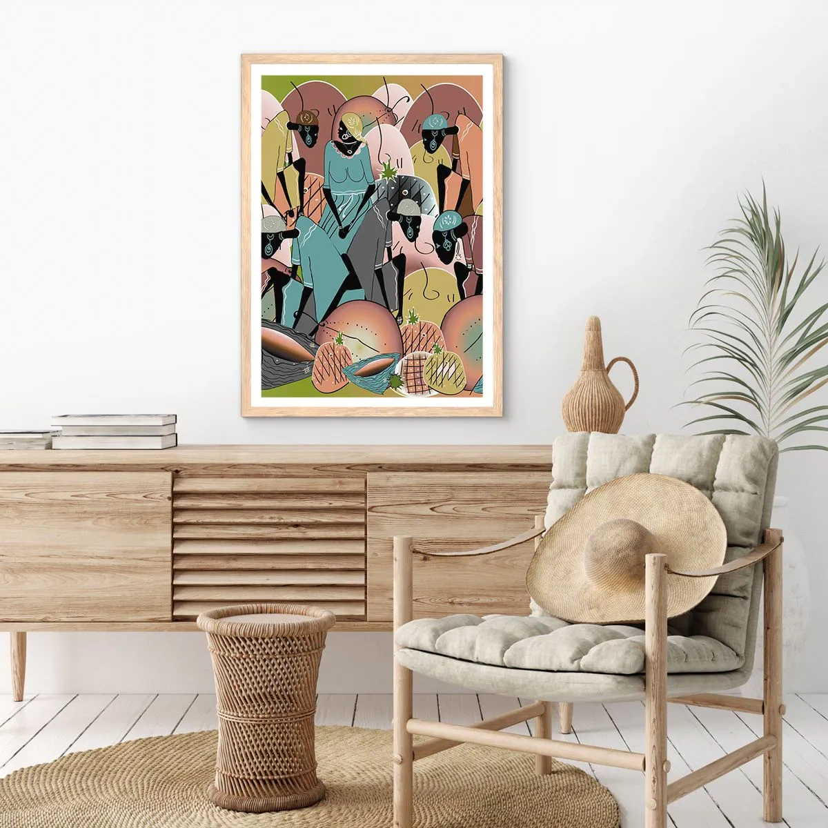 Plakat w ramie jasny dąb - Nadchodzi wielkie święto - 50x70 cm