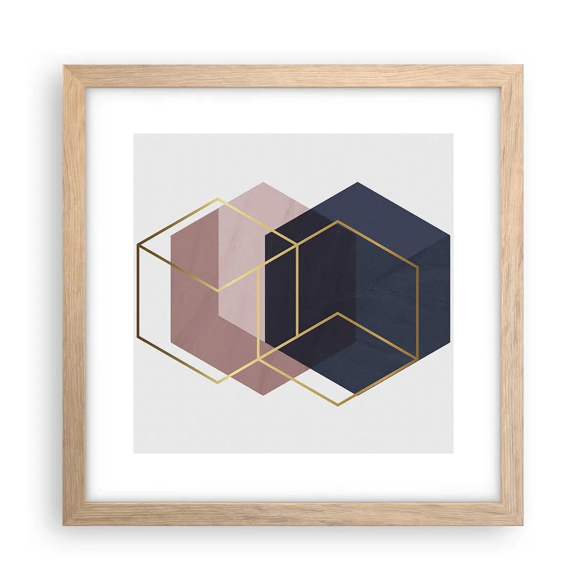 Plakat w ramie jasny dąb - Siła prostoty - 30x30 cm